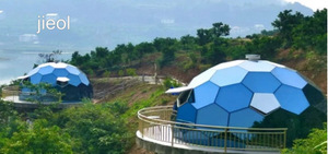 Latest Multi-Person High Windproof Waterproof Glass Dome <b>Tent</b> Aluminum Wood Fabric <b>for</b> Outdoor <b>Garden</b> Camping Geodesic Dome - Product Image 6