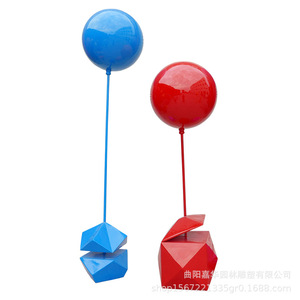 Jiahua Garden Sculpture Fiberglass <b>Balloon</b> Sculpture Outdoor Decoration For Shopping Mall Building Entrance - Product Image 5