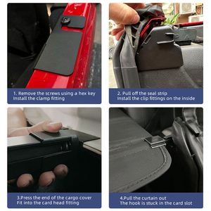 Retractable Trunk <strong>Cargo</strong> <strong>Cover</strong> for <strong>Jeep</strong> Wrangler JL 4 2018-2023 Custom Hot Sale Car Trunk Interior Accessories - Product Image 5