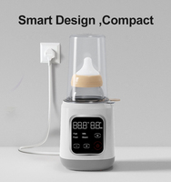 Chauffe-biberon rapide 4 en 1 pour lait maternel et préparations infantiles, écran tactile LED avec veilleuse, 400W, tension universelle