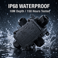 Boîtier de jonction étanche IP68, ignifuge UL94V-2, connecteur de câble électrique extérieur 4 voies pour projets sous-marins