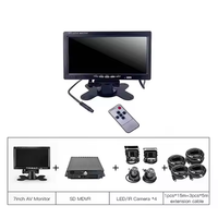 Caméra vidéo 4 canaux 1080P pour véhicule Enregistreur vidéo 4g Mobile DVR gps Dual SD Card MDVR WIFI Remote Control system Mobile DVR Kit