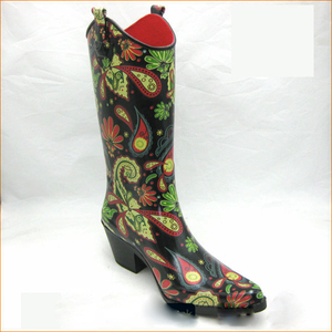 Brillant Haut Talon Cowboy Occidentaux En Gros <span class=keywords><strong>Bottes</strong></span> En Caoutchouc Léger Genou Haute <span class=keywords><strong>Bottes</strong></span> <span class=keywords><strong>de</strong></span> <span class=keywords><strong>Pluie</strong></span> Femme - Product Image 4