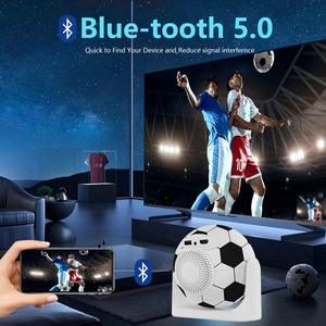 Projecteur de style football JY360 4K Smart Android 13 200 Lumens USB sans fil avec correction automatique de la distorsion trapézoïdale pour la maison, l'extérieur et les fêtes - Product Image 4