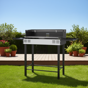 Griglia a carbone in acciaio inossidabile con 3 ripiani portaoggetti per pollo e tacchino, modello D0100XF3EC8 - Product Image 2