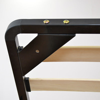 Cadre de lit simple pour enfants avec sommier à lattes en acier silencieux, support en pin massif et acier carbone pour chambre à coucher