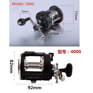 Vente en gros moulinet de pêche à la traîne à deux vitesses en plastique et métal durable pour la pêche en mer au gros sur les rivières et les lacs - Product Image 2