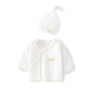 Blusa de punto unisex de algodón puro para bebé recién nacido, estilo monja, 0-3 meses, categoría A, otoño - Product Image 2