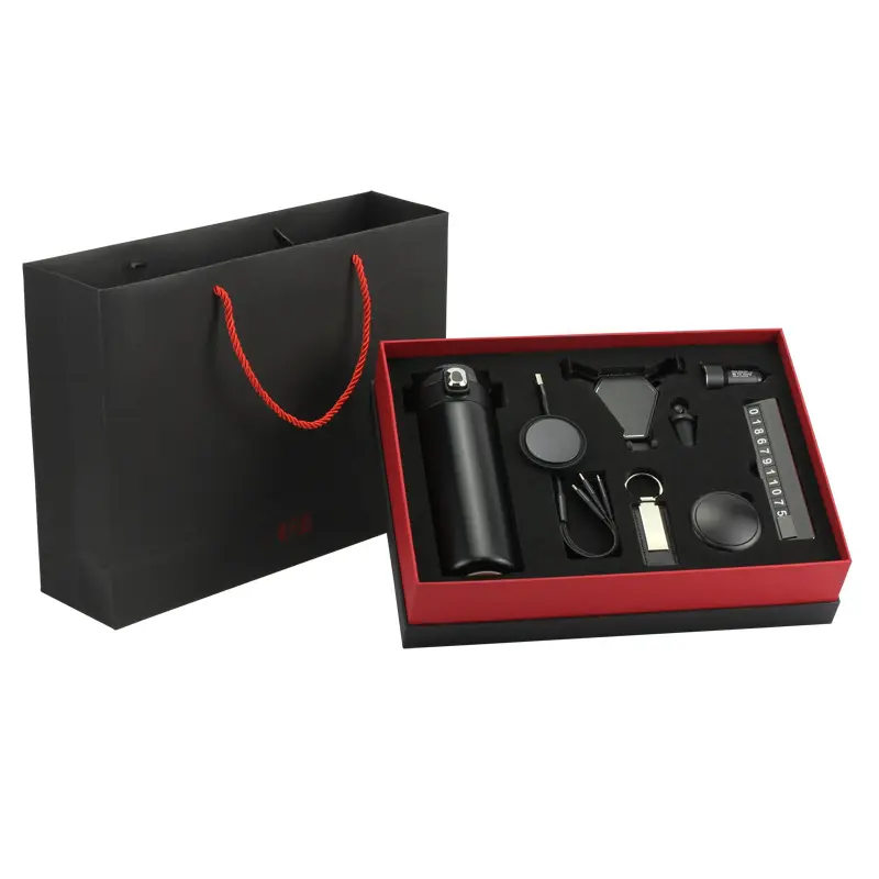 Promotionele Relatiegeschenkset, Creatieve Kantoorgeschenken Auto Utility Set Klanten Aanpasbaar Logo Praktische Auto 'S Kit Cadeau/