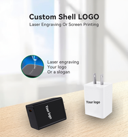 Chargeur rapide GaN PD3.0 45W avec port Type-C pour ordinateur portable, montre connectée, écouteurs, certifié OTP ETL/FCC, protection OCP/OVP, design écologique