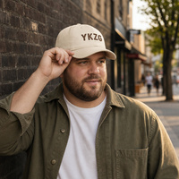 Gorra de Béisbol XXL con Logotipo Personalizado, 68 cm, Corona Profunda, 100% Algodón Twill Beige, Estilo Dad Hat para Hombre, Venta al Por Mayor