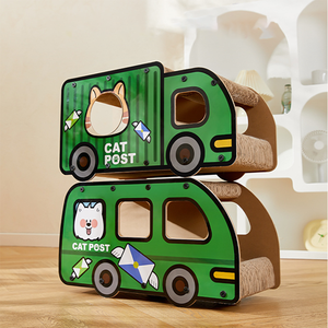 Herstellung Großhandel Auto-förmiger Kratzbaum Katzen-Papphaus - Product Image 3