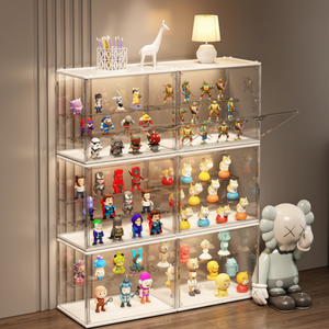 Solución de almacenamiento elegante: estante de almacenamiento transparente para exhibición y organización - Product Image 1