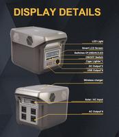 Générateur solaire domestique portable 600W d'usine en Chine, utilisant une station de stockage solaire DC/AC/USB