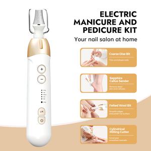Juego de Taladro Eléctrico Portátil Recargable 2025 para Manicura y Pedicura con Funciones de Exfoliación y Eliminación de Uñas - Product Image 3