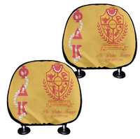 Housses de tête de siège de voiture personnalisées avec lettres grecques de sororité, imprimé perle, protection de siège, décoration intérieure de voiture, cadeau, vente en gros