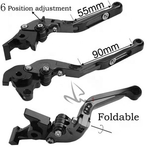 La motocicleta de aluminio plegable ajustable y el embrague y palancas de freno para <span class=keywords><strong>honda</strong></span> cb125r <span class=keywords><strong>cb</strong></span> <span class=keywords><strong>125r</strong></span> 2011-2020 - Product Image 4