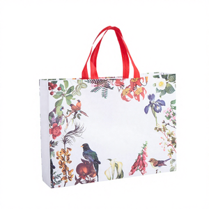 Custom Printed Eco-Friendly Non-Woven Cartoon Pattern <b>Folding</b> Reusable Tote <b>Bags</b> with Zipper Closure for Grocery Supermarket Use - Product Image 4