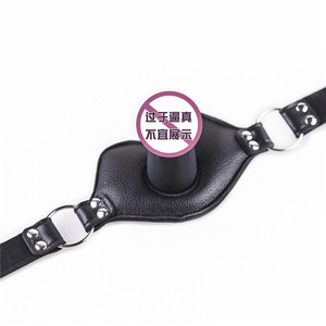 Bâillon érotique, bâillon en silicone noir souple, plug anal, bâillon érotique alternatif, anneau buccal, plug masque buccal large - Product Image 1