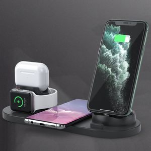 6 in 1 10w qi standard wireless charger stand phone charger for