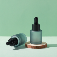 Mini flacon compte-gouttes en verre dépoli couleur pastel, flacon échantillon vide pour huile essentielle, sérum, liquide cosmétique