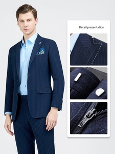 Completo <span class=keywords><strong>Uomo</strong></span> Slim Fit Due Pezzi per Cerimonie Nuziali Turche con Giacca e Pantalone Monopetto con Chiusura <span class=keywords><strong>a</strong></span> Bottone - Product Image 3