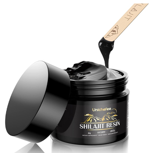 Kustom OEM murni Himalaya <span class=keywords><strong>Shilajit</strong></span> Resin makanan kelas 50% asam Fulvic 30-50g suplemen diet Drum Label pribadi pesanan jumlah besar - Product Image 3