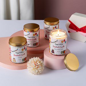 Vela Aromática Grande con Gránulos de Cera de Soya Coloridos, Regalo Creativo de Cumpleaños y Recuerdo, Decoración con Azúcar Rociado - Product Image 3