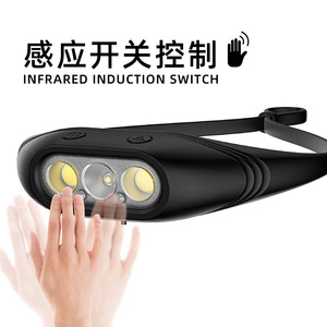 Rechargeable Headlamp With Induction Switch <b>Led</b> <b>Light</b> Source 1200Maha Battery For Outdoor Use - Product Image 3