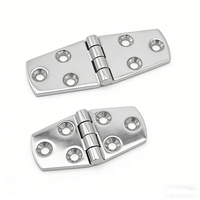 Charnière de porte de trappe de pont en acier inoxydable 316 poli de qualité marine pour yacht, bateau, armoire