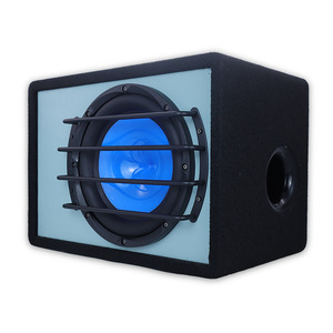 Subwoofer bleu de 10 pouces, 12V, 4 ohms, sensibilité 92 dB, boîte en bois, système audio pour voiture - Product Image 5