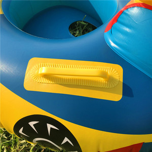 Bouée de natation gonflable pour bébé avec siège pare-soleil 80x65cm, motifs de dessins animés pour jouets aquatiques pour enfants - Product Image 3