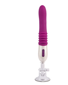 Venta al por mayor <span class=keywords><strong>G</strong></span> estimulador punto telescópica vibrante manos libres consolador vibrador del sexo juguetes de la máquina - Product Image 1