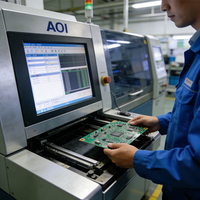 Usine de fabrication de circuits imprimés à Shenzhen, prise en charge des fichiers Gerber, conception personnalisée, prototypage, MOQ 1 pièce, livraison rapide d'échantillons en 3-7 jours, matériau FR-4, 1-32
