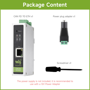 Convertidor de Protocolo CAN FD de Waveshare, CAN FD a ETH, Comunicación Bidireccional de Datos, Admite Modos de Conversión de Datos CAN 2.0A K747 - Product Image 6