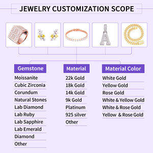 Pendientes de tuerca con cierre de rosca de plata de ley 925 para mujer, al por mayor, personalizados, con moissanita de color, joyería de estilo hip hop - Product Image 5