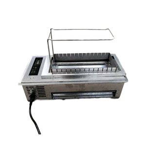 Calefacción de carbón de acero inoxidable, calefacción eléctrica, parrilla de barbacoa con tapa automática, horno exterior para uso doméstico, máquina de barbacoa - Product Image 2