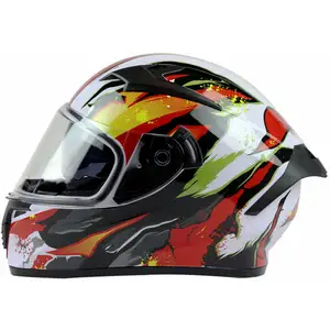厂家直销摩托车配件DOT认证ABS材质柔软舒适内衬安全全脸头盔