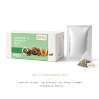 Thé aux herbes Keto sans calorie, saveur fruit du moine et Reishi blanc, directement de l'usine, en sachet, naturellement sucré, sans sucre ajouté, OEM