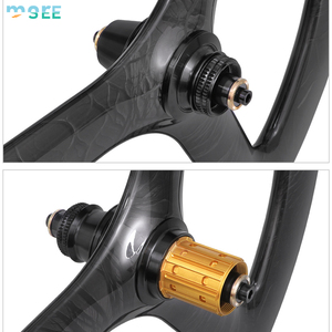 Juego <span class=keywords><strong>de</strong></span> Ruedas Plegables <span class=keywords><strong>de</strong></span> Fibra <span class=keywords><strong>de</strong></span> Carbono SeeMore <span class=keywords><strong>de</strong></span> 20 Pulgadas 451 con Freno <span class=keywords><strong>de</strong></span> Disco, <span class=keywords><strong>Llanta</strong></span> <span class=keywords><strong>de</strong></span> 3 Radios, Juego <span class=keywords><strong>de</strong></span> Ruedas Plegables para <span class=keywords><strong>Bicicleta</strong></span> - Product Image 3
