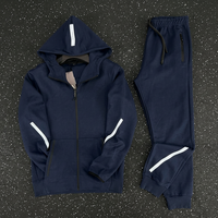 Ensemble de survêtement deux pièces pour homme de haute qualité, veste zippée et pantalon de jogging, léger, pour le sport et les occasions décontractées