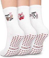 Chaussettes sur mesure de conception libre Chaussettes de yoga à volants brodés Doux et respirants avec logo