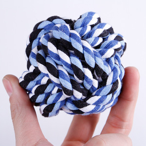 Wholesale Interactive Dual Rope <b>Ball</b> <b>Dog</b> Cat Toy Eco-Friendly Small Medium Pets Drop Shipping Random Color - Product Image 5
