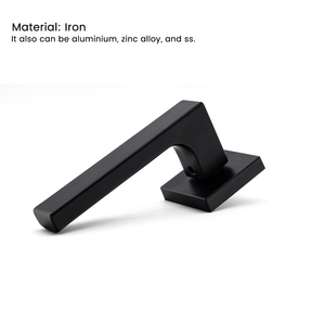 رخيصة الثمن الحديثة بسيطة الحديد الأسود مقبض الباب الانقسام لغرفة النوم - Product Image 5