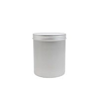 Pot rond argenté vide en aluminium, 250ml 500 ml, 10 pièces, emballage cosmétique, en Stock