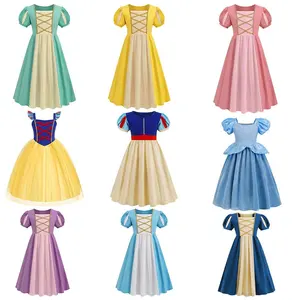 GRACE Girls kızlar için yaz elbisesi sevimli Ruffled katmanlı kızlar parti elbiseler 5-12Y
