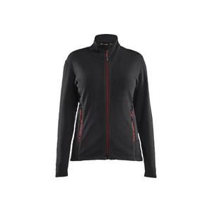 BLAKLADER - 476610109956XXXL Veste en micropolaire pour femme Noir/Rouge-EAN 7330509920596 VESTES DE TRAVAIL TOUTES SAISONS VESTES SOFTSHELL - Product Image 3
