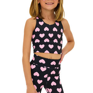 Conjunto Deportivo Sin Costuras para Mujer, <span class=keywords><strong>Body</strong></span> sin Mangas con <span class=keywords><strong>Escote</strong></span> en U, Traje de Yoga con Estampado de Corazón Personalizado para Gimnasio y Fitness - Product Image 5