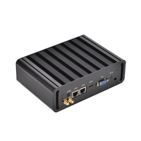 Mini PC Industrial ZOOMWIN Económico, Sin Ventilador, Doble LAN, 12V, I5 4200U/I3 4005U, X86, Win10/Linux, PC de Escritorio