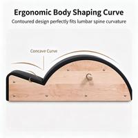 Correcteur de posture en bois de chêne pour Pilates, design écologique, durable, pour l'amélioration de la posture et l'alignement de la colonne vertébrale, qualité studio.